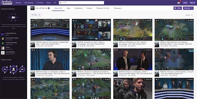 Watch ESL Dota 2 tournaments on ESL Twitch ESL Dota 2 Twitch live-streaming