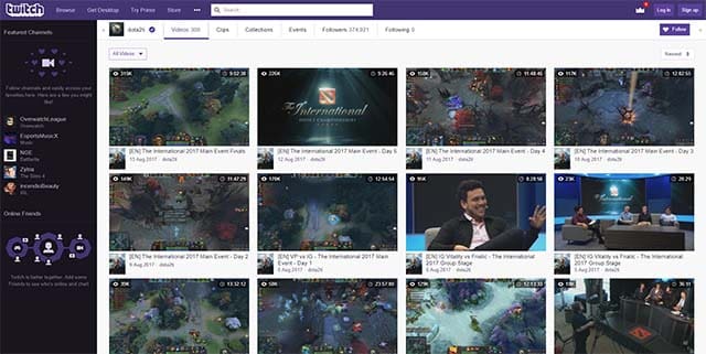Watch Dota 2 esports on Twitch live streams Valve Dota 2 esports Twitch live streams